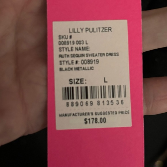 Lilly Pulitzer Black Dress - Picture 2 of 2